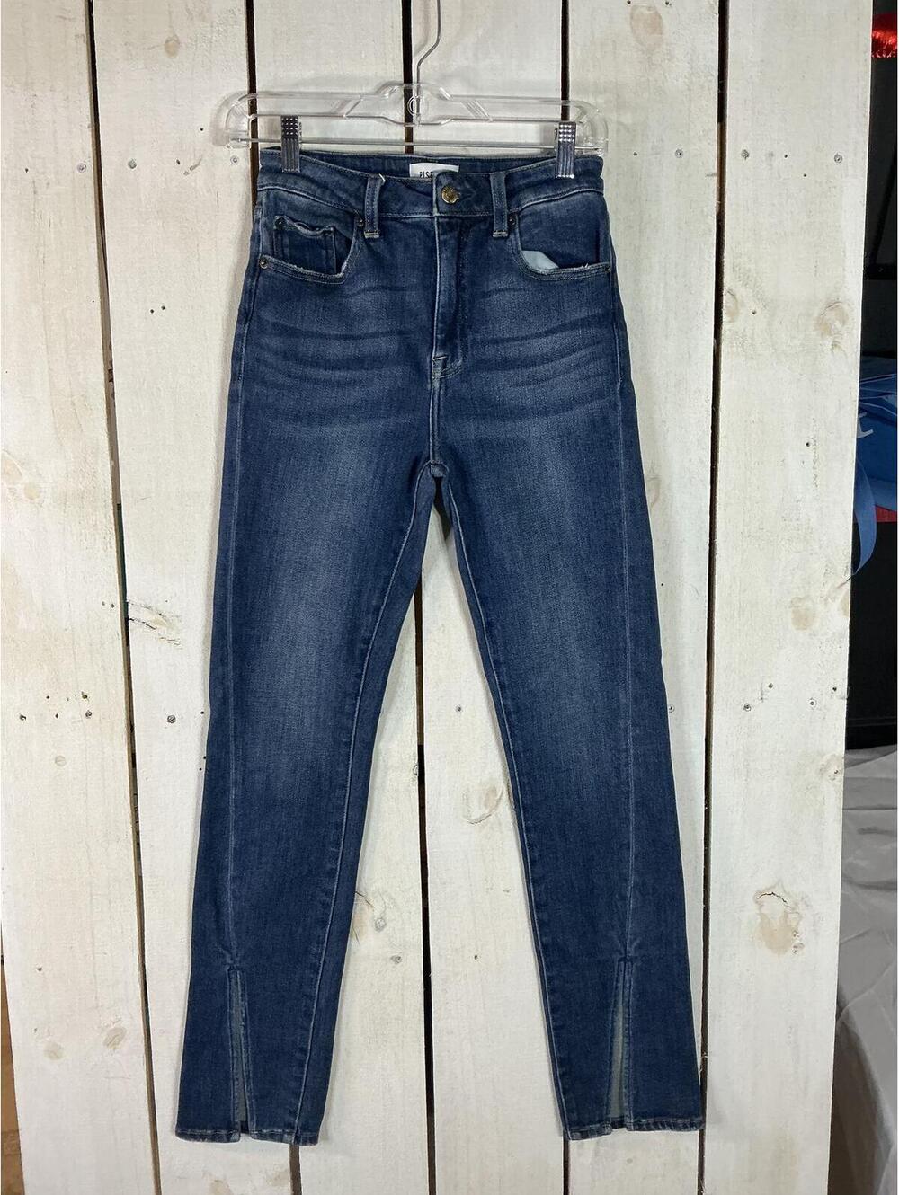 Pistola High Rise Skinny Jeans Womens Size __ Medium Wash Ankle Slit Hem